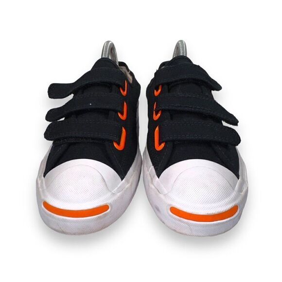 Converse Jack Purcell Low Easy-On 'Black Total Orange' 168136C Women's 7.5 - Picture 3 of 11